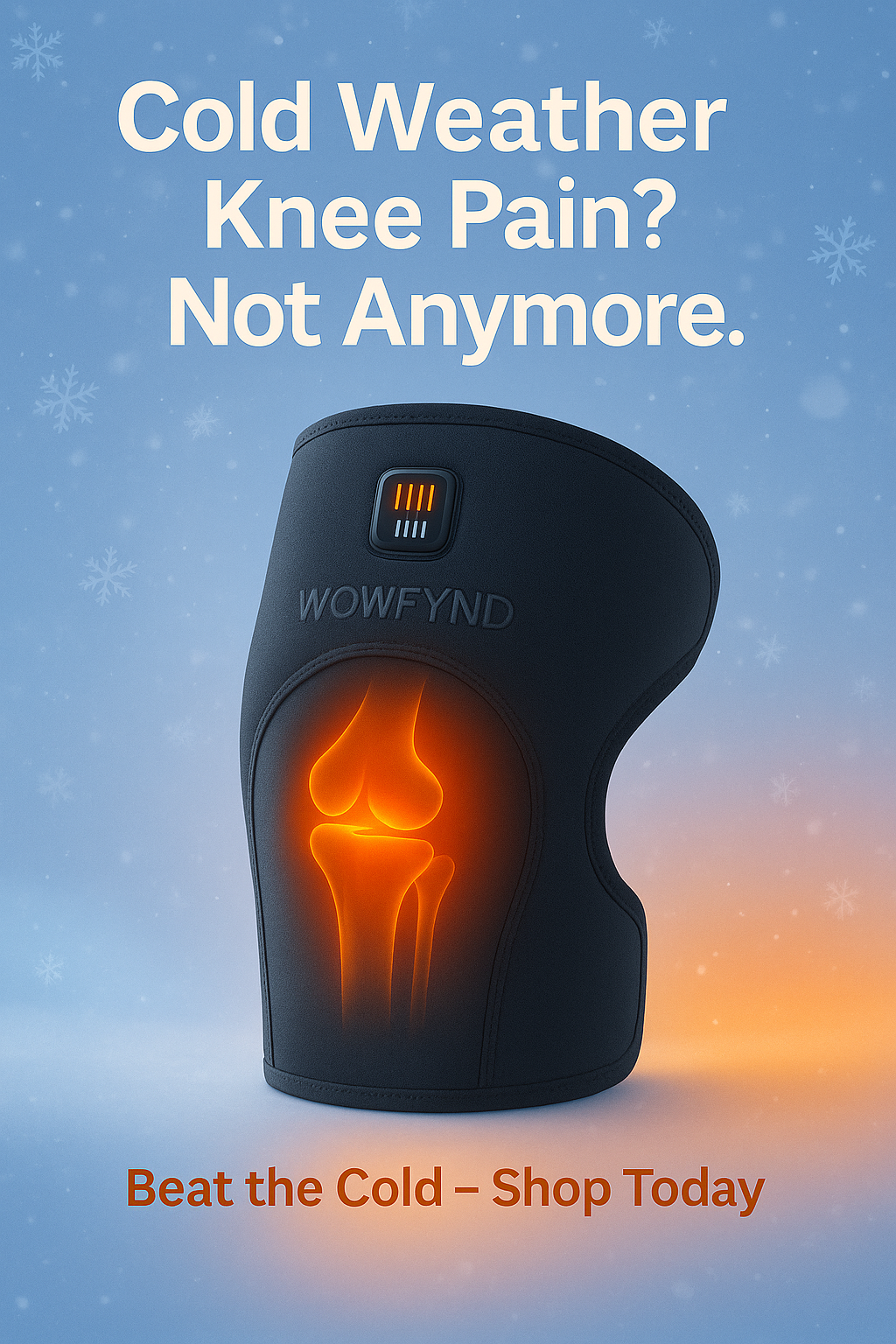 🌡️ 3-Level Heating Knee Wrap – Relax Tired, Aching Knees