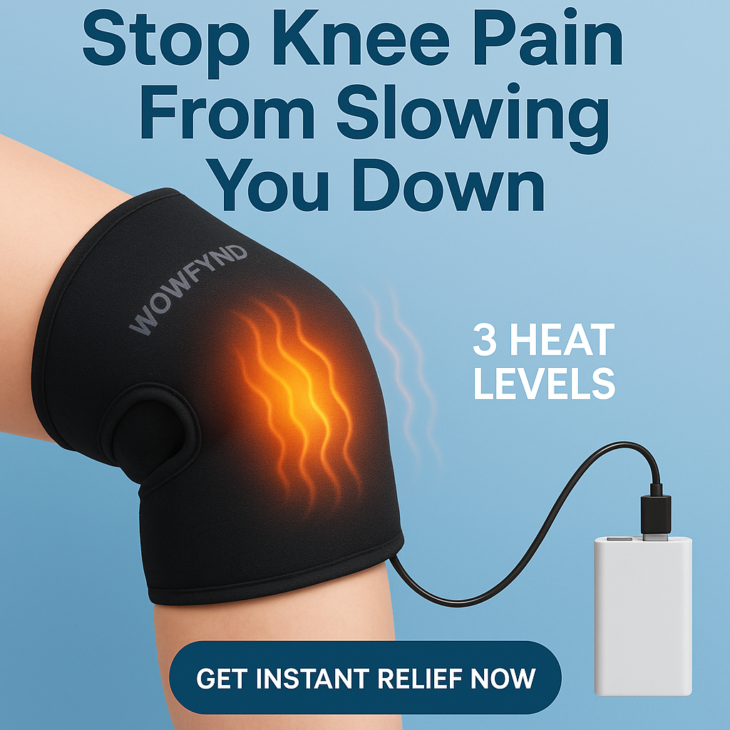 🌡️ 3-Level Heating Knee Wrap – Relax Tired, Aching Knees
