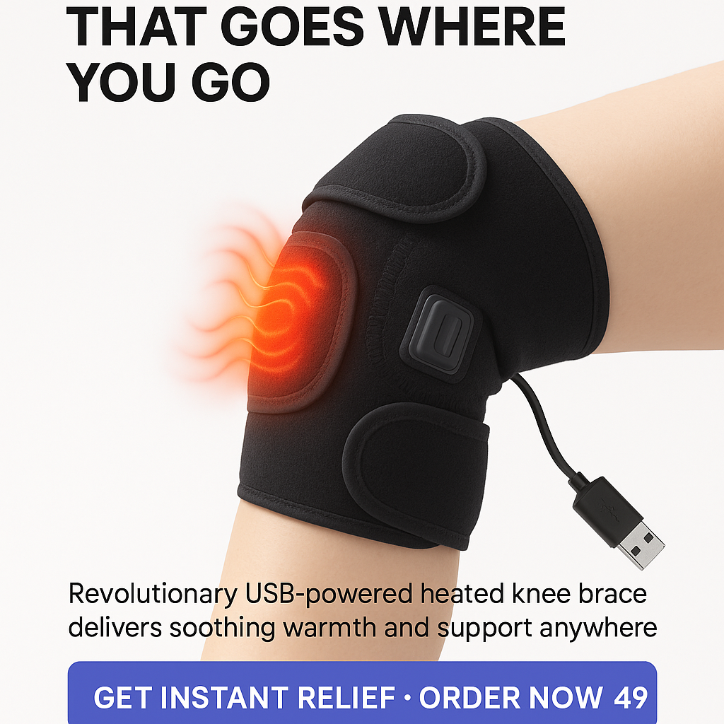 🌡️ 3-Level Heating Knee Wrap – Relax Tired, Aching Knees
