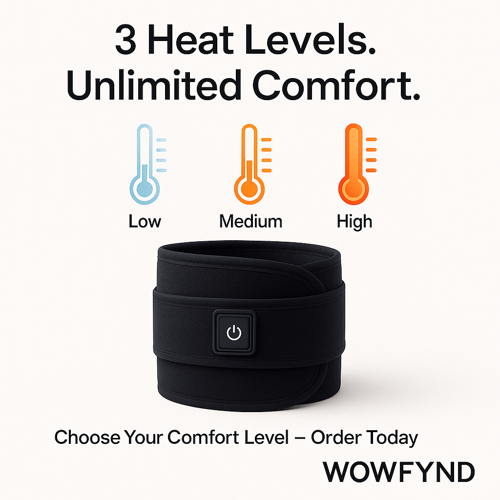 🌡️ 3-Level Heating Knee Wrap – Relax Tired, Aching Knees